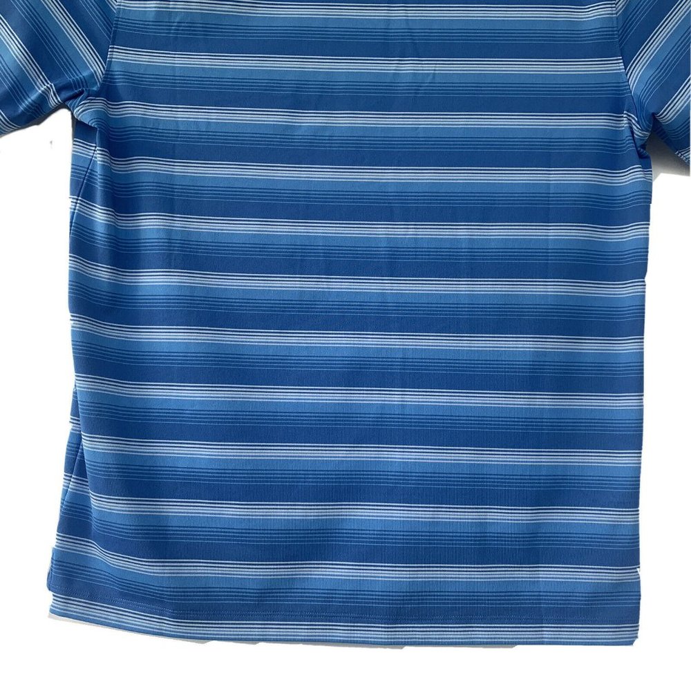 Under Armour Performance Striped Blue Polo Shirt_6